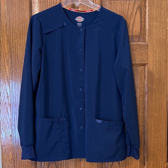 Dickies Tops - Dickies Dark Blue Scrub Jacket